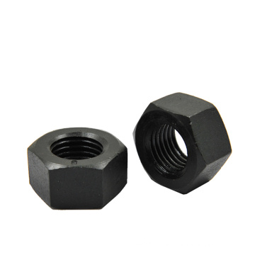 3-1/2 Inch ASME B18.2.2 zin-plated carbon steel ASTM A194 2H M32 2HM BLACK Stainless steel Heavy hex nut